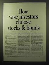 1964 Members New York Stock Exchange Ad - Investors - £14.52 GBP