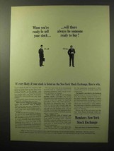 1964 Members New York Stock Exchange Ad - Sell - £14.78 GBP