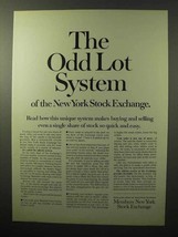 1964 Members New York Stock Exchange Ad - Odd Lot - £14.78 GBP