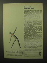 1964 Metropolitan Life Insurance Ad - Exercise Heart - £14.78 GBP