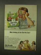 1965 Diet-Rite Cola Ad - Who&#39;s Drinking All That? - $18.49