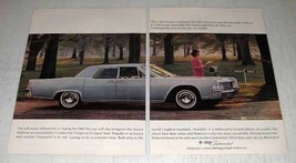 1965 Lincoln Continental Ad - Distinguished - £14.50 GBP