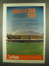 1965 Las Vegas Convention Center Ad - Under Big Top - $18.49