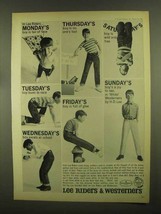 1965 Lee Riders Jeans & Westerners Pants Ad - $18.49