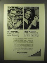 1964 Recordak Microfilming Ad - Bills Are a Pleasure - $18.49