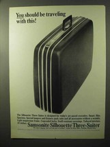 1964 Samsonite Silhouette Three-Suiter Luggage Ad - £14.78 GBP