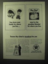 1964 Texaco Sky Chief Gasoline Ad - Dress Your Family - £14.54 GBP
