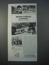 1966 Airstream Travel Trailer Ad - Adventure is Calling - £14.58 GBP