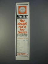 1966 Acushnet Titleist Golf Balls Ad - Tour Favorite - £14.46 GBP