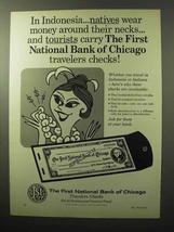 1964 The First National Bank of Chicago Ad - Checks - £14.87 GBP