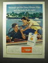 1964 Viceroy Cigarettes Ad - Deep-Weave Filter Taste - £14.44 GBP