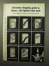 1964 Zippo Lighter Ad - Christmas Shopping Guide - $18.49