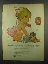 1965 Bell Telephone Ad - All Packed and Ready to Go - £14.45 GBP