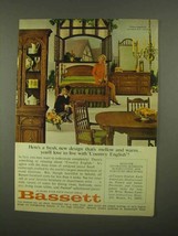 1965 Bassett Country English Furniture Ad - Mellow - £14.46 GBP
