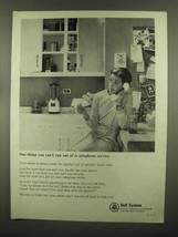 1965 Bell Telephone Ad - Can&#39;t Run Out of Service - £14.61 GBP