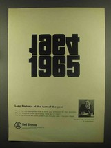1965 Bell Telephone Ad - Long Distance at Turn of Year - £14.61 GBP