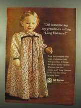 1965 Bell Telephone Ad - My Grandma&#39;s Calling - £14.61 GBP