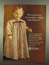 1965 Bell Telephone Ad - My Grandma&#39;s Calling - £13.82 GBP