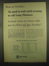 1965 Bell Telephone Ad - No Need To Wait Until Evening - £14.45 GBP