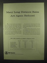 1965 Bell Telephone Ad - Rates Are Again Reduced - £14.45 GBP