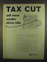 1965 Bell Telephone Ad - Tax Cut Mean Smaller Bills - £14.45 GBP