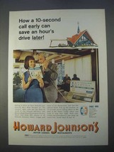 1966 Howard Johnson&#39;s Motor Lodges Ad - Call Early - £14.90 GBP