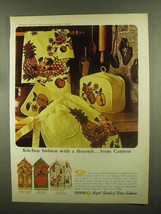1965 Cannon Kitchen Towels Ad - Plantation Fruit - $18.49