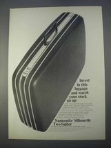 1966 Samsonite Silhouette Two-Suiter Suitcase Ad - £14.78 GBP