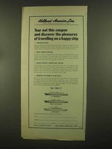 1965 Holland-America Line Cruise Ad - The Pleasures - £13.82 GBP