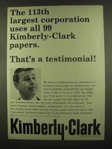 1965 Kimberly-Clark Paper Ad - 113th Largest - £14.65 GBP