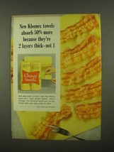 1965 Kleenex Towels Ad - 2 Layers Thick - £14.73 GBP