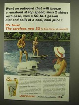 1965 Johnson Super Sea-Horse 33 Outboard Motor Ad - $18.49