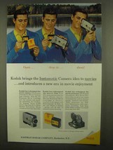1965 Kodak Instamatic Movie Camera, Film Ad - $18.49