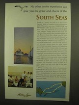 1965 Matson Lines Ad - Grace And Charm of South Seas - £14.57 GBP