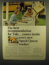 1965 Tide Detergent Ad - Speed Queen Washer - £14.55 GBP