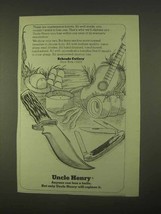 1974 Schrade Cutlery Uncle Henry Knives Ad - £14.87 GBP