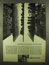 1965 Western Electric Ad - Building Blocks For Service - £14.78 GBP