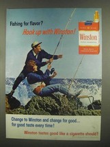 1965 Winston Cigarettes Ad - Fishing for Flavor? - £14.50 GBP