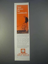 1966 Acushnet Titleist Golf Balls Ad - Hit Confidently - £14.46 GBP
