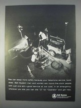 1966 Bell Telephone Ad - Sleep More Safely - £14.61 GBP