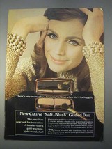 1966 Clairol Soft-Blush Gilded Duo Makeup Ad - Blush - £14.50 GBP