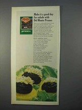 1966 Del Monte Prunes Ad - A Good Day For Salads - £14.90 GBP