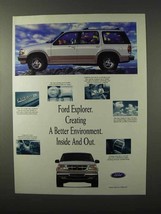 1995 Ford Explorer Ad - Creating a Better Environment - £14.54 GBP