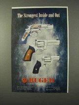 1995 Ruger Revolvers Ad - Strongest Inside and Out - $18.49