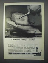 1966 Kodak Recordak Microfilm Ad - Record Destroyed - $18.49