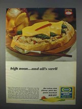 1966 Kraft American Slices Ad - High Noon All&#39;s Swell - £14.55 GBP