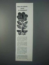 1966 Louisiana Department of Commerce and Industry Ad - Plants Grow - £14.62 GBP