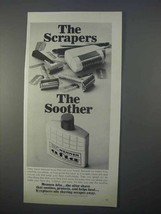 1966 Mennen Afta After Shave Ad - Scrapers Soother - $18.49