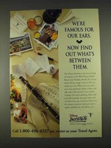1996 Disney Institute Ad - We're Famous for Our Ears - £14.78 GBP