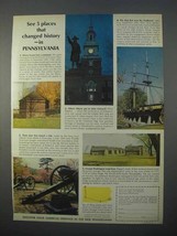 1966 Pennsylvania Tourism Ad - Places Changed History - £14.48 GBP
